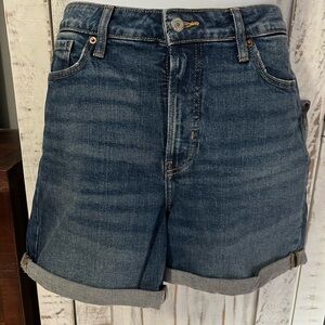 Old Navy denim cuffed shorts Sz L